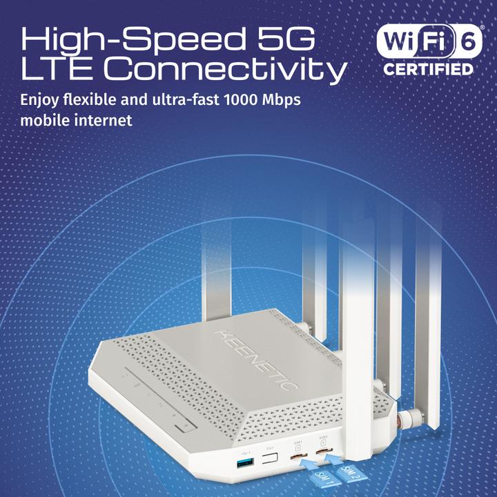 Produktbild Keenetic Hero 5G Modem and WiFi 6 Router