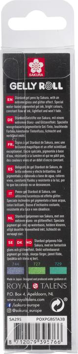 Produktbild Sakura GELLY ROLL - Gelschreiber ”Stardust Glitter” (Durchscheinend, 3x)