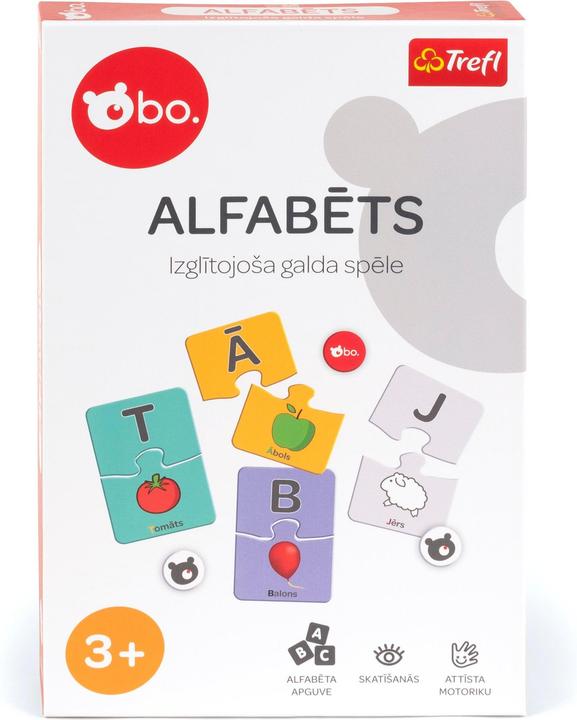Actual product image Trefl BO Educational board game "Alphabet" (in Latvian) (Lithuanian)