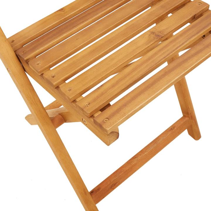 Produktbild VidaXL Bistrostühle 2 Stk. Akazie und Poly-Rattan