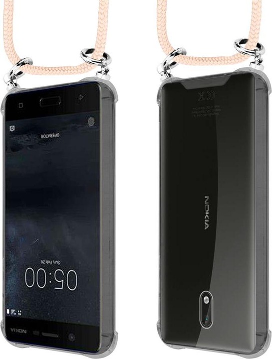 Produktbild Cadorabo TPU Handy Kette SILBER Cover