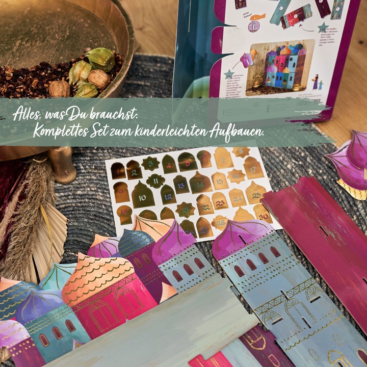 Actual product image Papierdrachen Ramadan Kalender zum Stecken