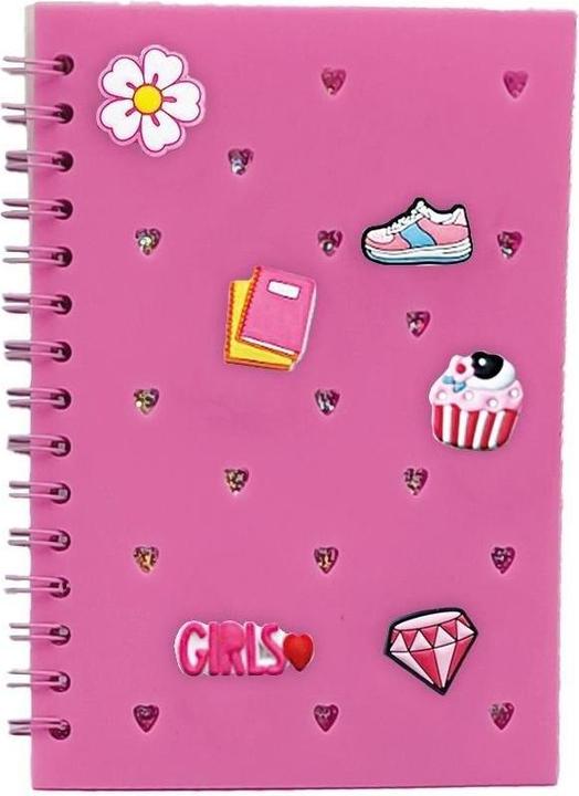 Actual product image Stnux A5/80K-Notizbuch mit rosa STnux-Pins (A5, Checked)