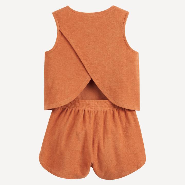 Produktbild La Redoute Collections Zweiteiliges Set T-Shirt und Shorts aus Frottee (140)