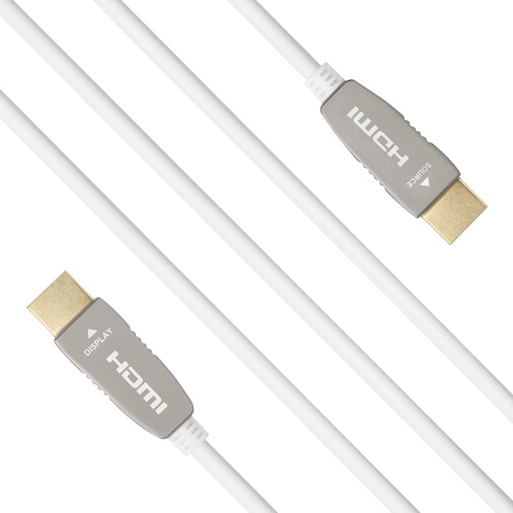 Produktbild Celexon UHD Optical Fibre HDMI 2.0b Active Kabel 10m weiss (10 m, HDMI, 2.0b)