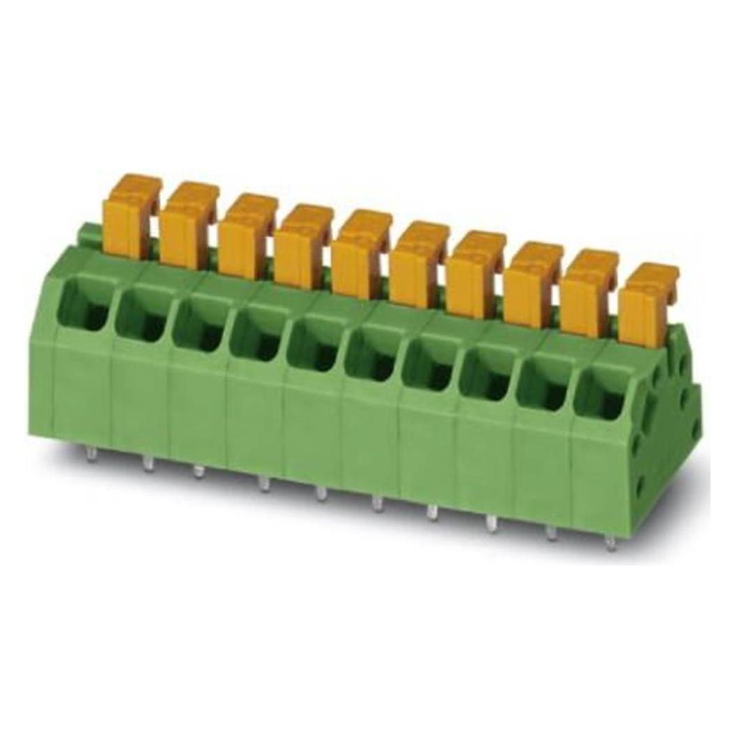 Phoenix Contact COMBICON 3.5mm PCB terminal block, 6P, Elektronikkabel + Stecker, Grün