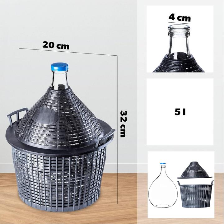 Produktbild Kadax Gärballon mit Korb (5 l)
