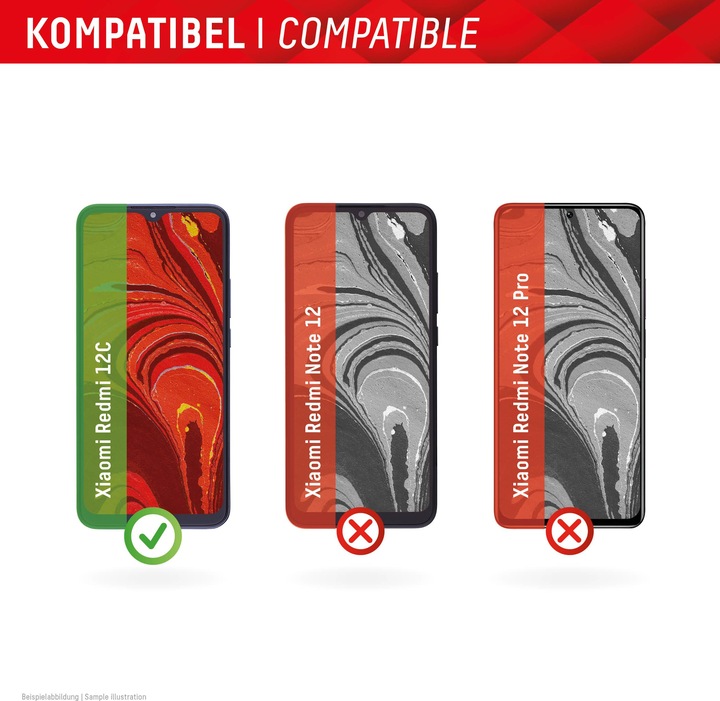 Actual product image Displex Real Glass, 2D Panzerglas (1 Piece, Xiaomi 12)