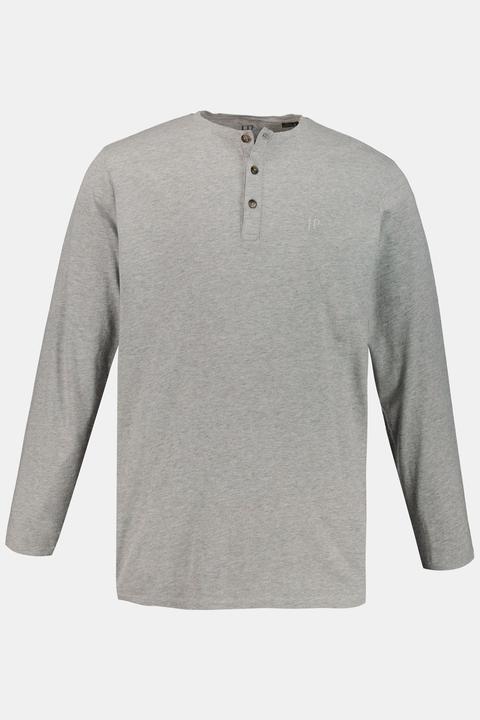 Produktbild JP1880 Henley, Basic, Shirt, Langarm, Knopfleiste, bis 8XL (8XL)