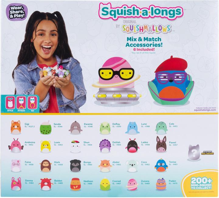 Produktbild Squishmallows Squish-a-longs 2,5 cm 25 Pack Style 1 S3