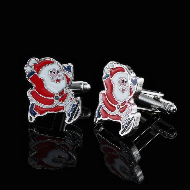 Actual product image Perlstein Father Christmas cufflinks (Metal)