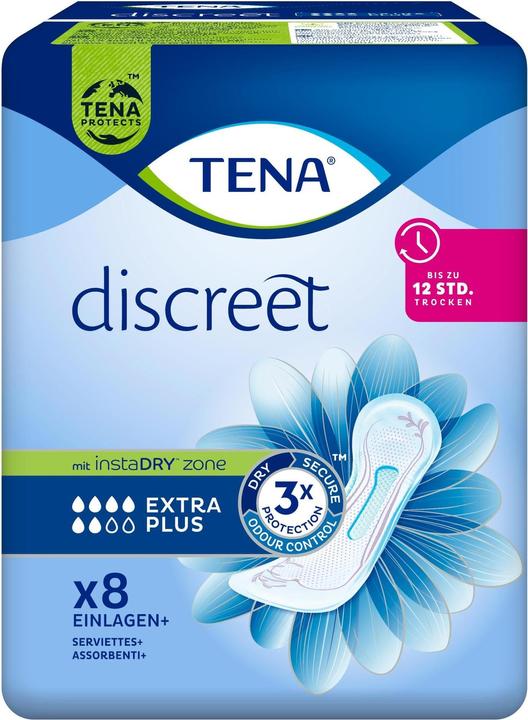 Produktbild Tena Inkontinenz Einlagen Discreet Extra Plus 8 Stück (8 x, Normal)