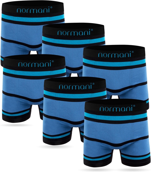 Actual product image Normani 6 Piece Microfibre Nylon Men's Boxer Trunks (S/M, pack of 6)