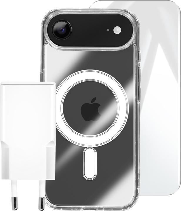 Actual product image 4smarts 3in1 Premium Starter Set für Apple iPhone 17 Air MagSafe-kompatibel (Apple iPhone 17 Pro)