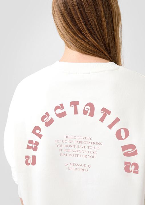 Produktbild s.Oliver Sweatshirt Weiches Sweatshirt mit Print (S)