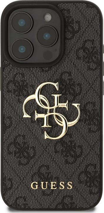 Actual product image Guess GUHCP16L4GMGGR iPhone 16 Pro 6.3" czarny/black hardcase 4G Big Logo (Apple iPhone 16 Pro)