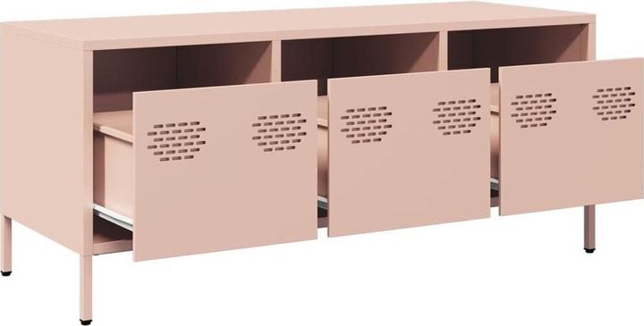 Actual product image VidaXL TV cabinet TV table TV cabinet lowboard Pink cold-rolled steel