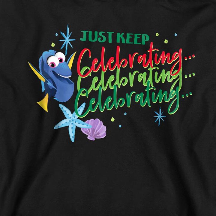 Produktbild Finding Nemo Just Keep Celebrating Kapuzenpullover weihnachtliches Design (128)