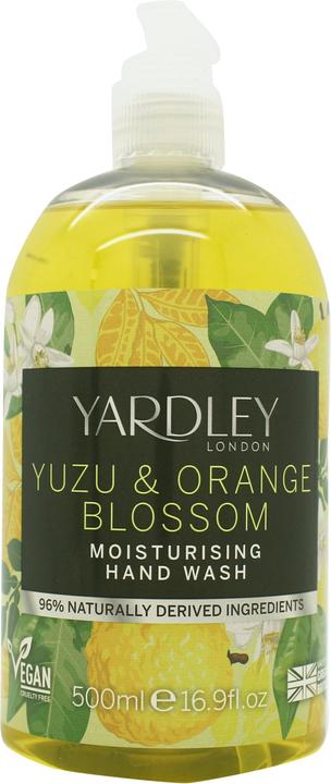 Yardley London Yuzu & Orange Blossom Hand Wash Flüssigseife 500 ml (Flüssigseife, 500 ml)