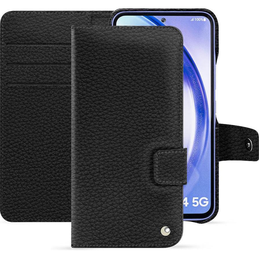 Noreve Lederschutzhülle Samsung Galaxy A54 (Samsung Galaxy A54 5G), Smartphone Hülle, Schwarz