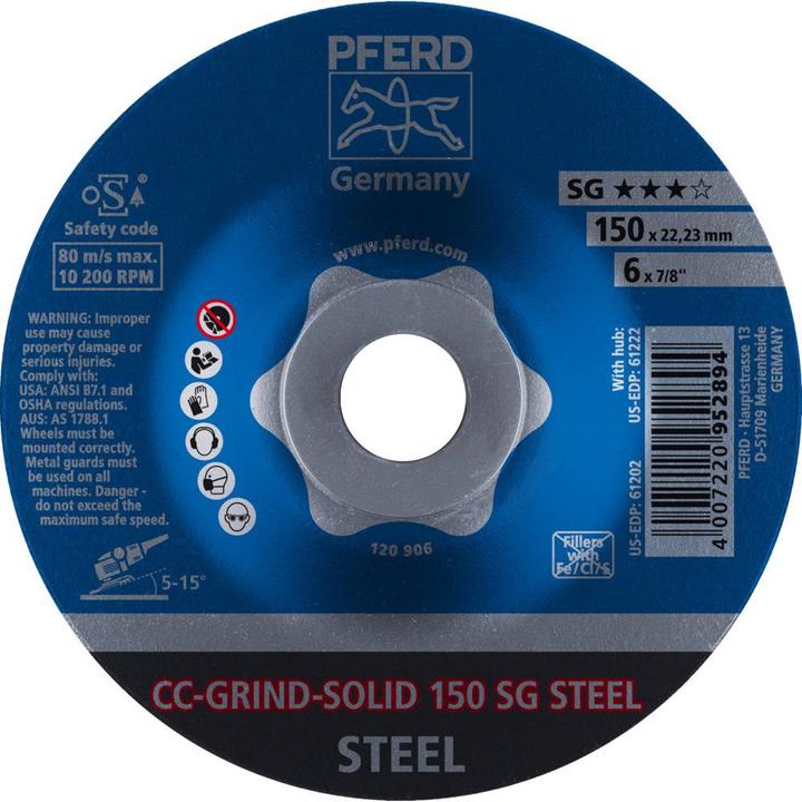 Produktbild Pferd CCGRINDSchleifscheibe CCGRINDSOLID SG STEEL