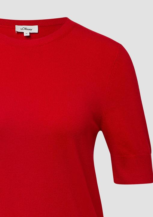Produktbild s.Oliver Strickpullover Kurzärmeliger Strickpullover aus Viskosemix (38)