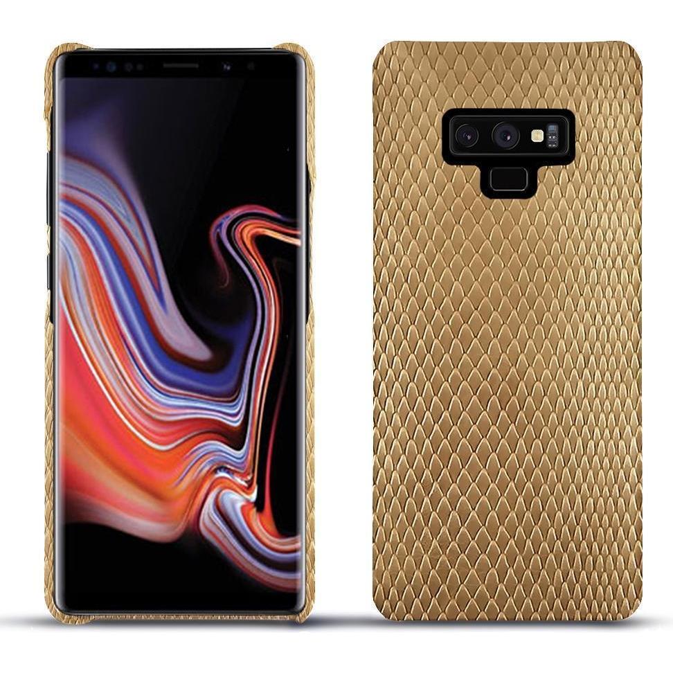 Noreve Lederschutzhülle (Samsung Galaxy Note 9), Smartphone Hülle, Beige