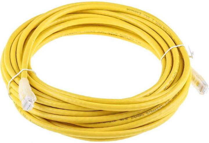 Produktbild RS PRO Patchkabel Kat.6 UTP PVC 10m gelb (UTP, CAT6, 10 m)