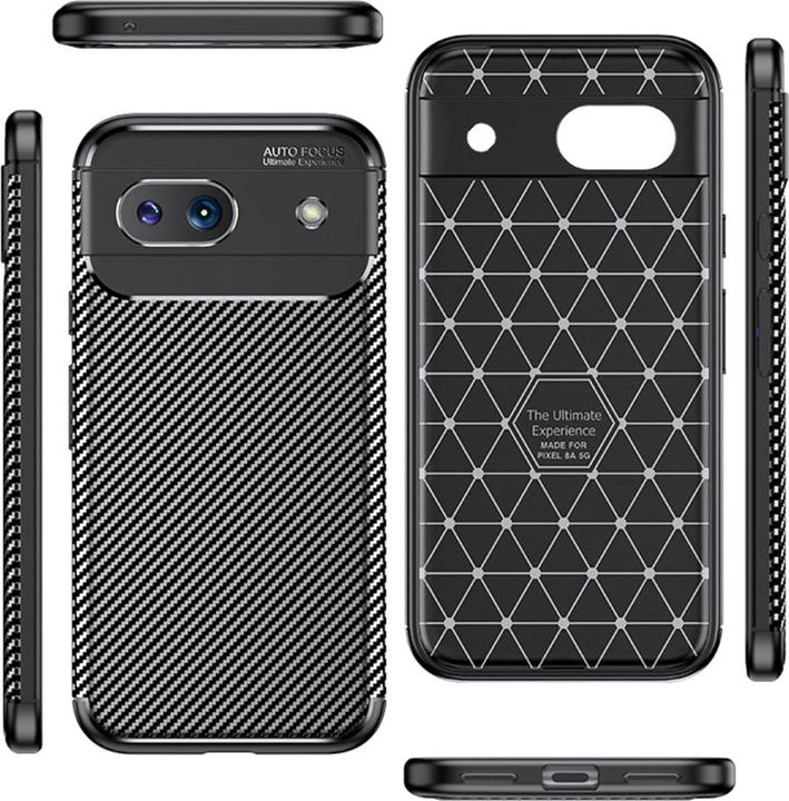 Produktbild Screenguard Google Pixel 8a Hülle Carbon Design TPU Case (Google Pixel 8)