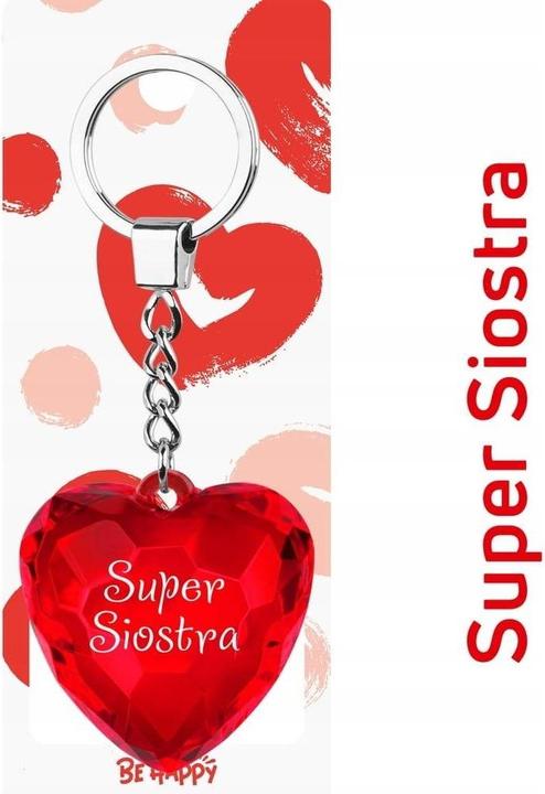 Image du produit Happy Color Super Sister Herz-Schlüsselanhänger