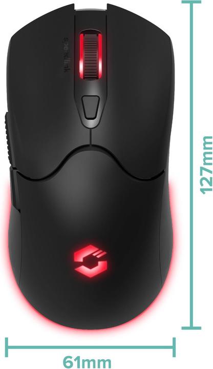 Produktbild Speedlink VELOX Rechargeable RGB Gaming Mouse - Wireless, black (Kabellos)