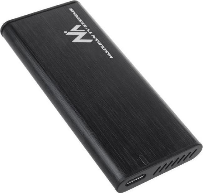Actual product image Maclean MCE443 NVMe SATA SSD M.2 enclosure adapter Aluminium NVMe (PCIe), NGFF (SATA) Supports USB 3.1 2230 (M.2 2230, M.2 2240, M.2 2260)