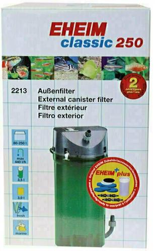 Produktbild Eheim Classic 250 Buitenfilter Met Filtermassa (250 l, Aussenfilter, Meerwasser, Süsswasser)