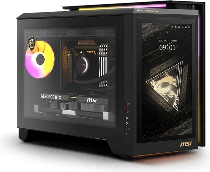 Actual product image MSI MEG Vision X AI 2NVR7-236AT Black (2000 GB, 64 GB, Intel Core Ultra 7 265K)