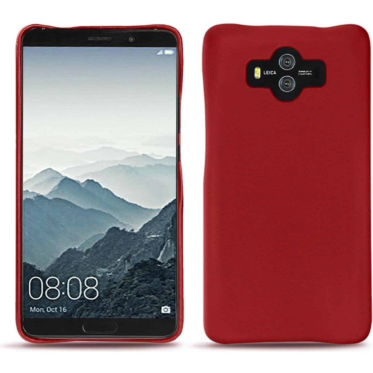 Thumbnail - Noreve Lederschutzhülle (Huawei Mate 10), Smartphone Hülle, Rot
