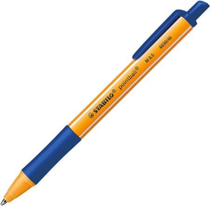 Produktbild STABILO pointball Druck-Kugelschreiber (Blau, 1 x)