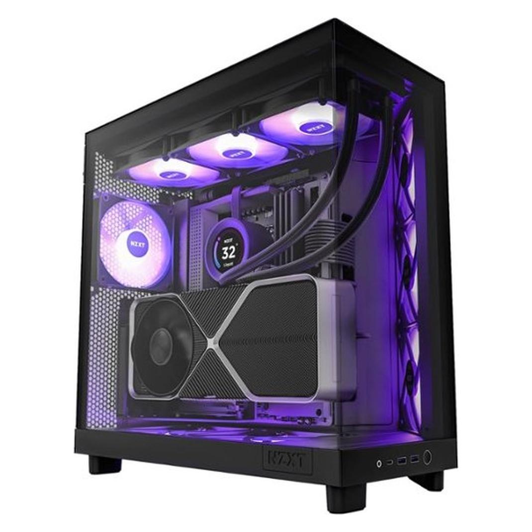 NZXT H6 Flow RGB (ATX, mATX, Mini-ITX), PC Gehäuse, Schwarz