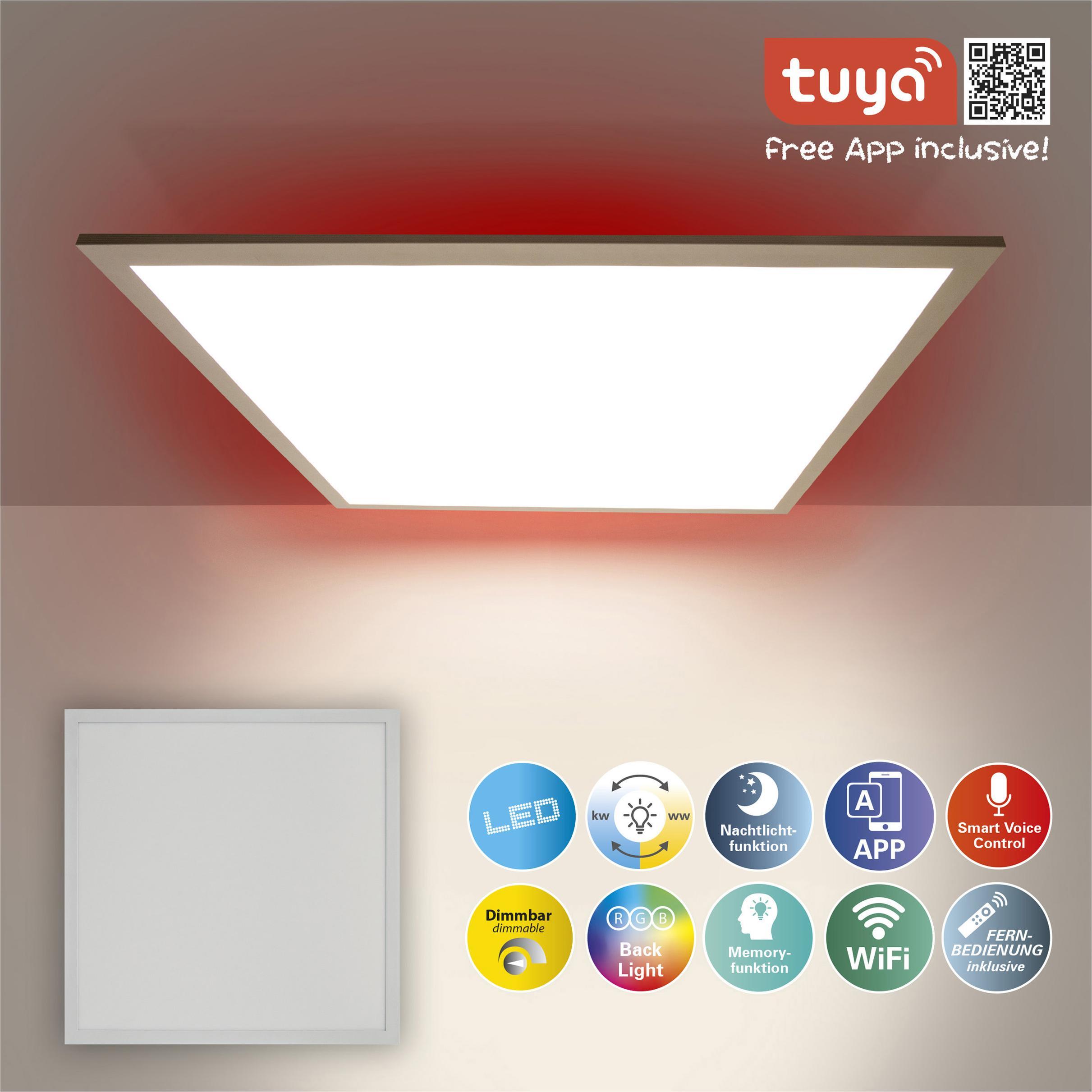 Thumbnail - Näve, Wandleuchte + Deckenleuchte, LED Backlight Panel (3000 lm)