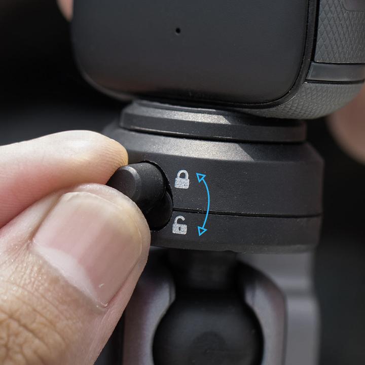 Actual product image Pgytech CapLock Action Camera Helmet Mount