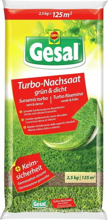 Gesal Turbo risemina verde e densa 2,5 kg (Risemina del prato)