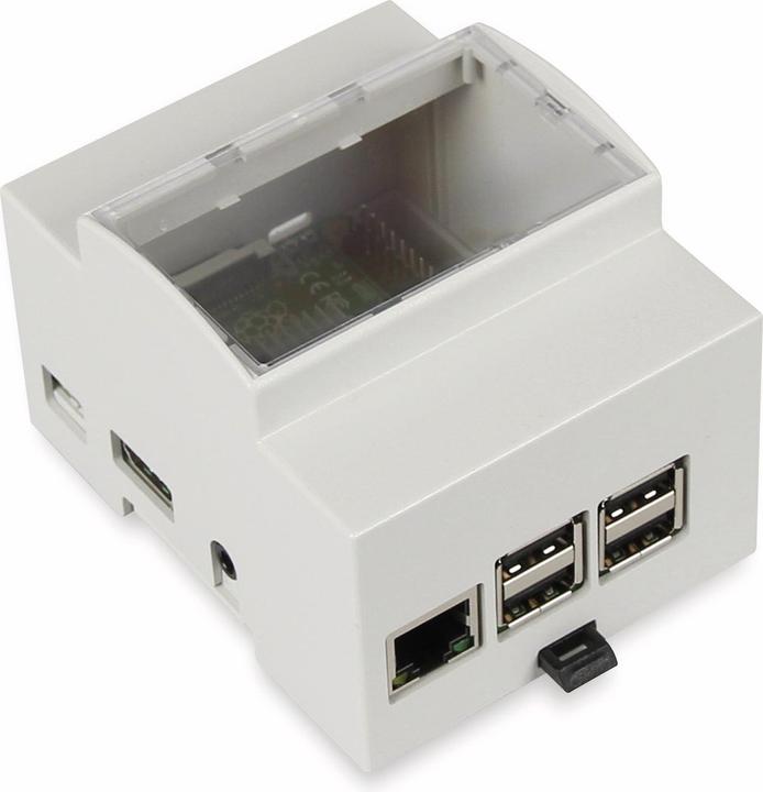 Actual product image Raspberry Pi Top-hat rail case for 3, 2B, B+ RB-Case+07