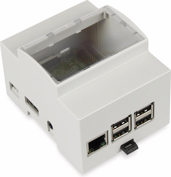 Produktbild Raspberry Pi Hutschienen Gehäuse für 3, 2B, B+ RB-Case+07