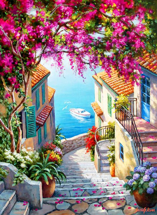 Produktbild Anatolian Puzzle Treppe zum Meer 1000 Teile (1000 Teile)