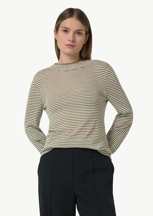 Produktbild Comma Strickpullover Semitransparenter Strickpullover mit angedeutetem Stehkragen (40)