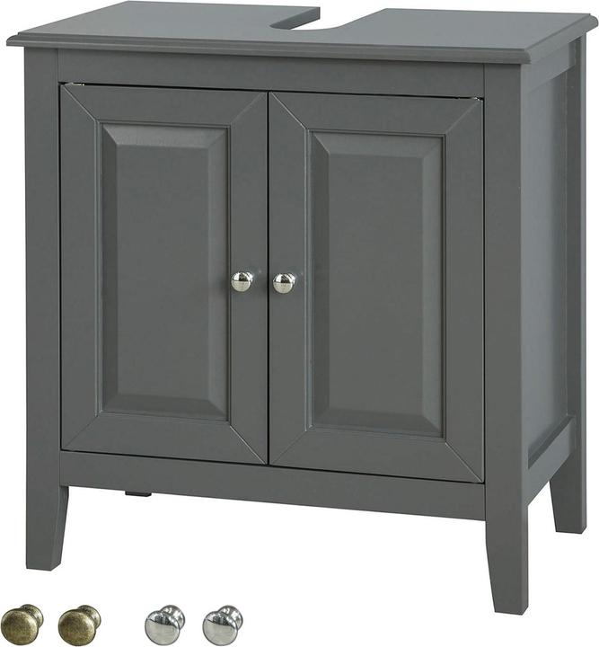 Actual product image SoBuy Vanity unit dark grey (60 x 30 x 62 cm)