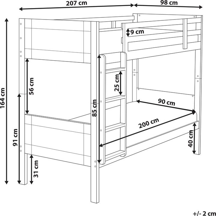 Actual product image Beliani Maulde (90 x 200 cm)