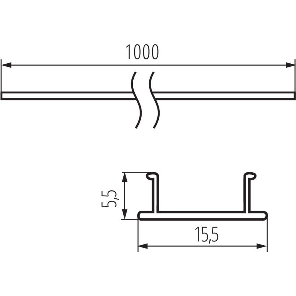 Thumbnail - Kanlux, LED Streifen, 26580 SHADE CK G Profil für LED Streifen (100 cm)