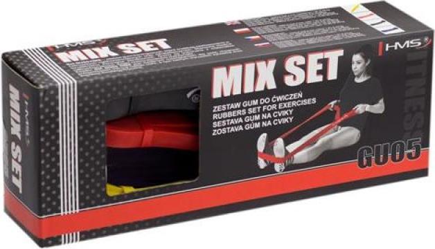 Produktbild HMS GU05 Übungsgummi-Set (2.08 m, Leicht, Mittel, Stark)