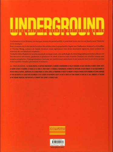 Produktbild Underground : rockers maudits & grandes prêtresses du son (Französisch, Le Gouëfflec, Arnaud; Moog, 2021)