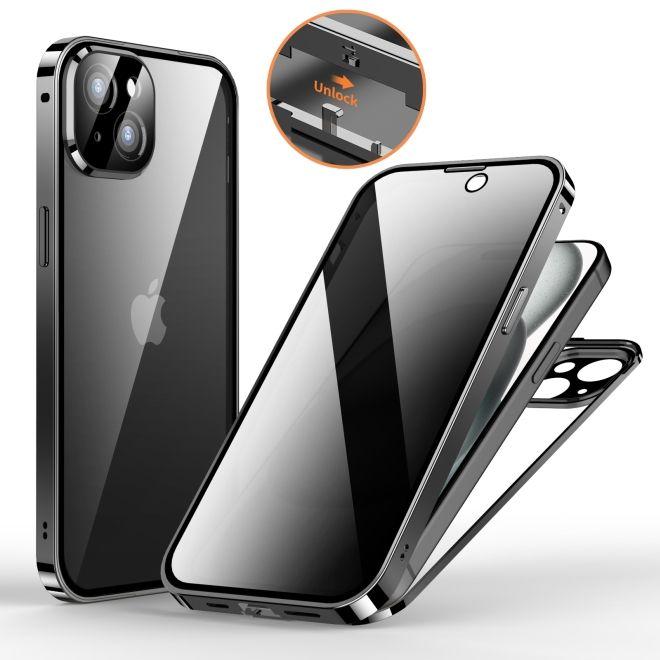 Produktbild MU Classic 360 Grad Hülle Privacy Locking Edition (Apple iPhone 15 Plus)